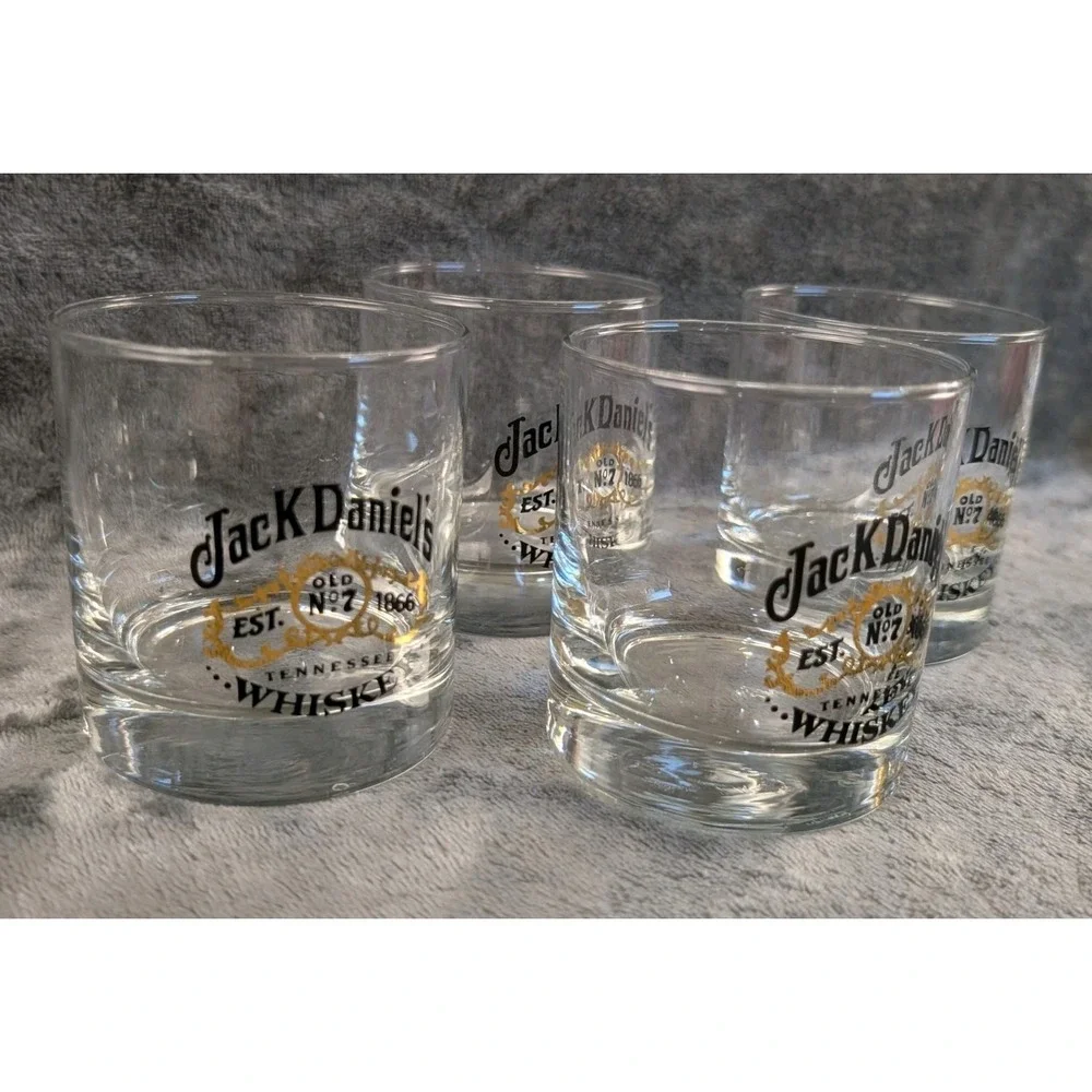 Jack‎ Daniel's Tennessee Whiskeyl (SET OF 4) 6 oz Glasses Daniels Father's